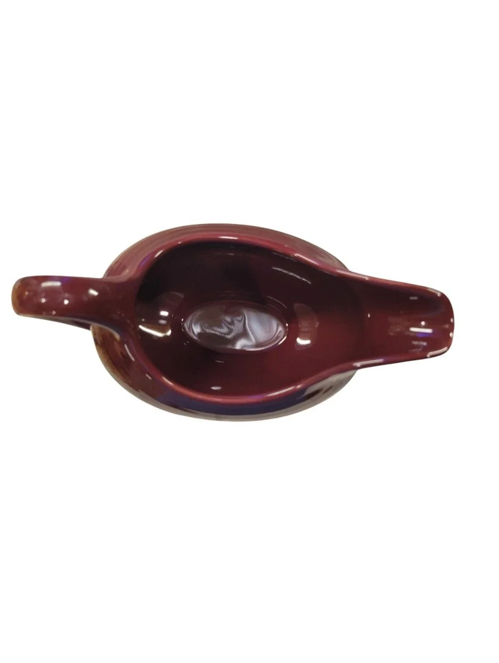 Fiesta Ware Claret Sauceboat Gravy Boat Burgundy Retired Color USA